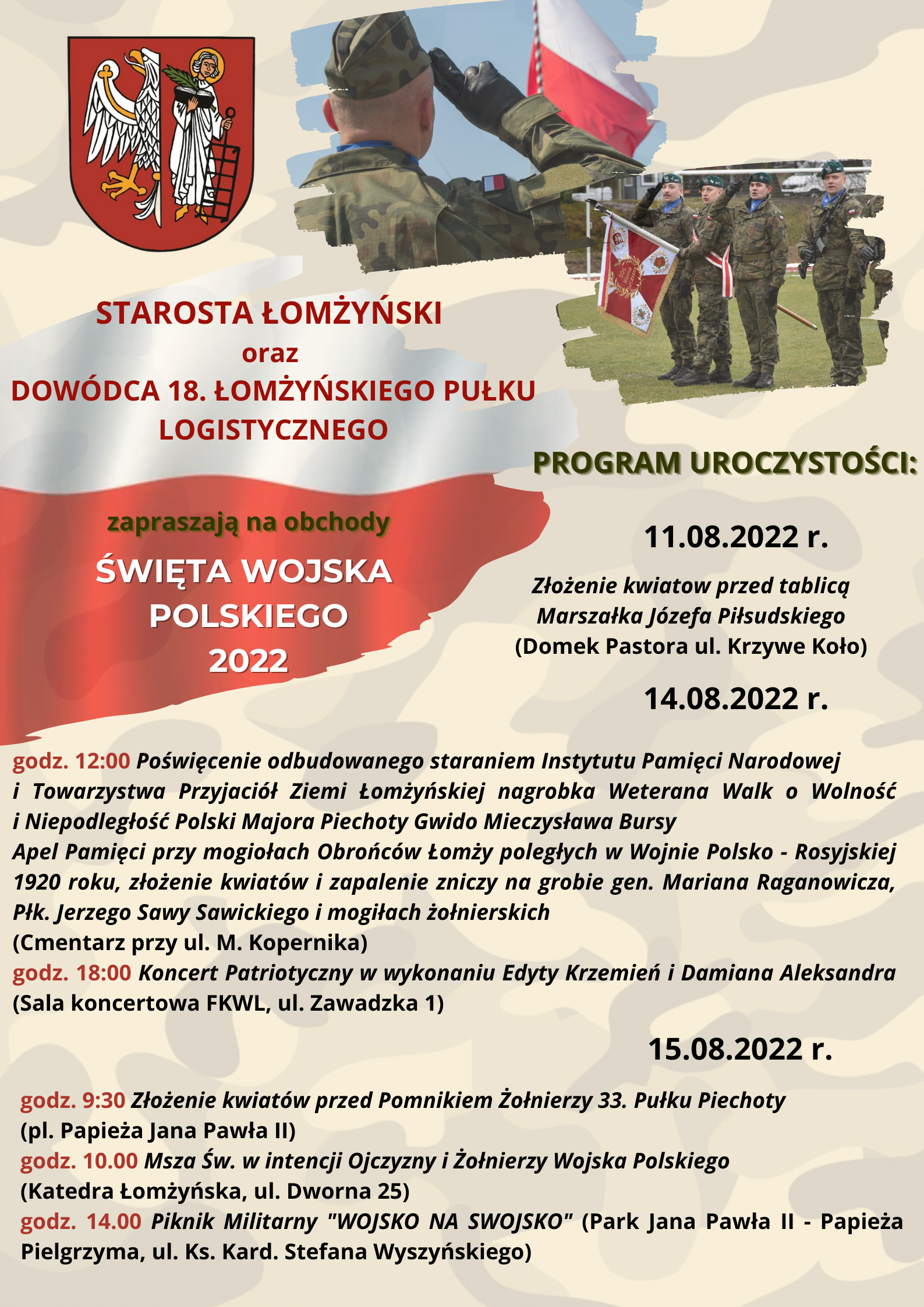 Foto: Obchody Święta Wojska Polskiego 2022