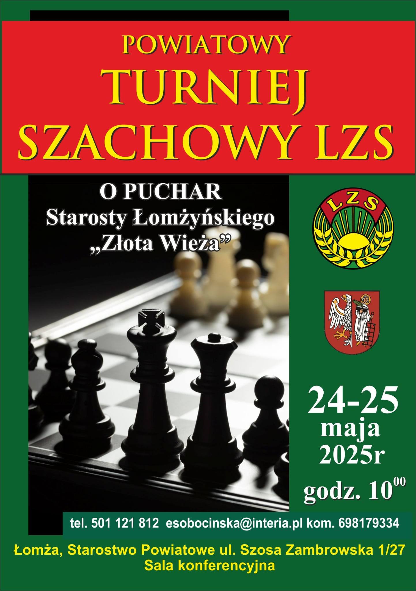Foto: Powiatowy Turniej Szachowy LZS o Puchar Starosty Łomżyńskiego 