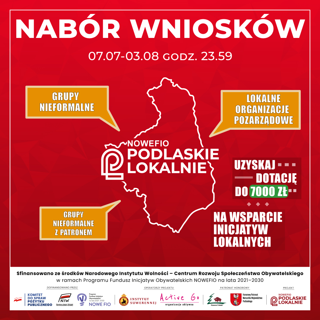 Foto: Podlaskie Lokalnie - nabór wniosków mikrodotacyjnych w konkursie