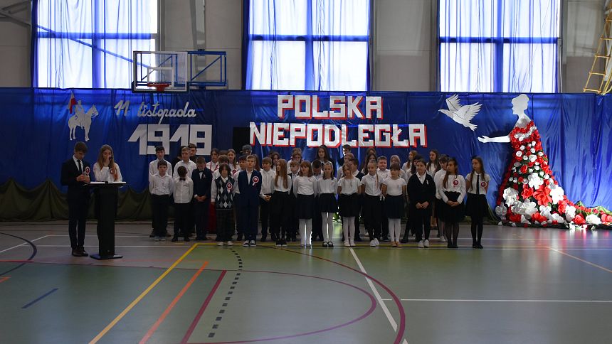 Rocznica Odzyskania Niepodległości przez Polskę w Szkole Podstawowej w Miastkowie