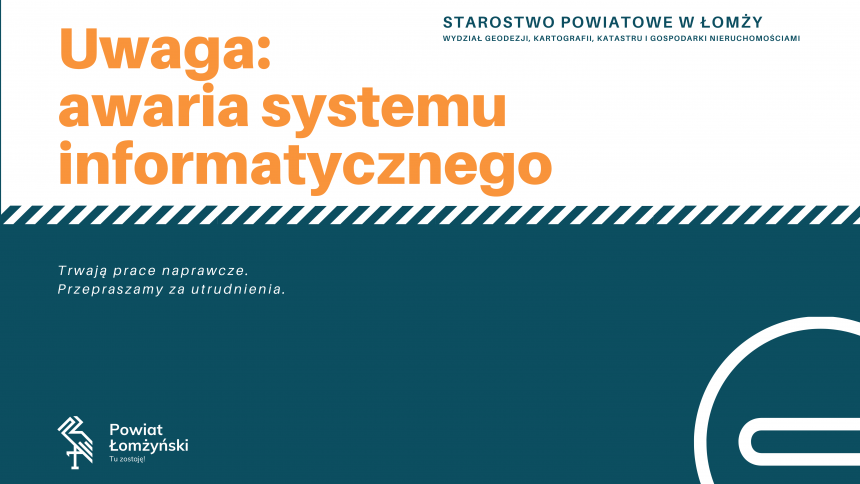 Awaria systemu informatycznego w Starostwie Powiatowym w Łomży