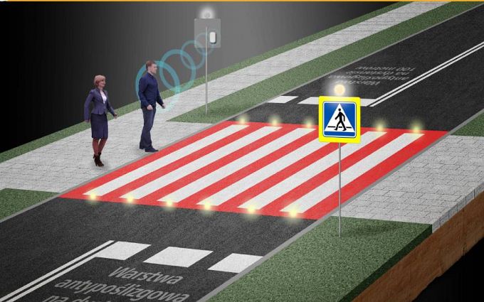 Poprawiamy bezpieczeństwo na przejściach dla pieszych na terenie Powiatu Łomżyńskiego